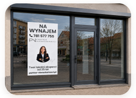 Plakat reklamowy Partner Nieruchomości