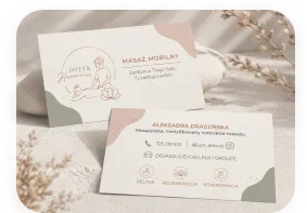 Wizytówki i logotyp Dotyk Harmonii