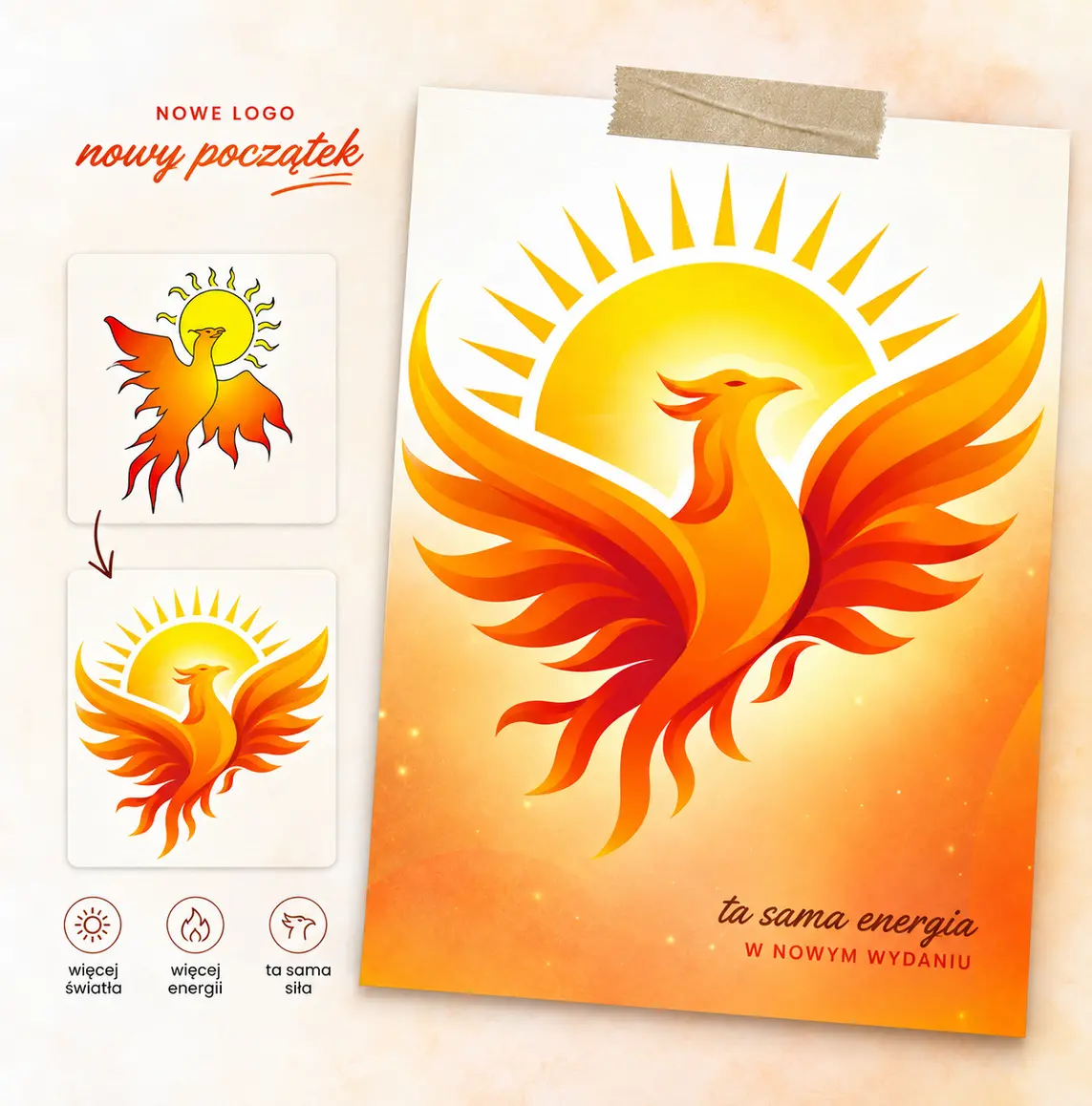 Metamorfoza logo dla psychologa — realizacja logo