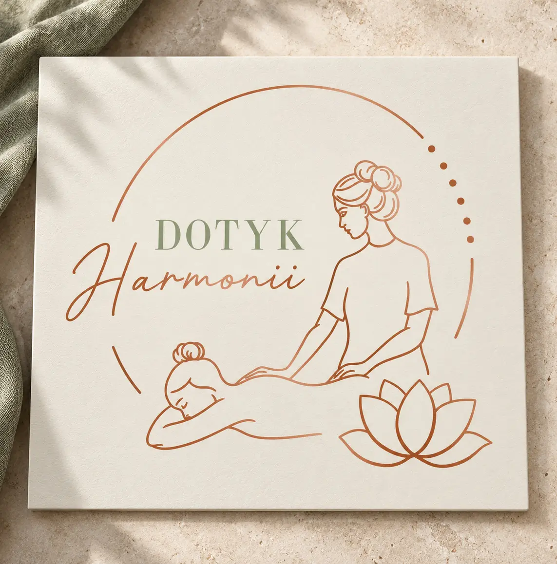 Logo dla masażystki — realizacja logo