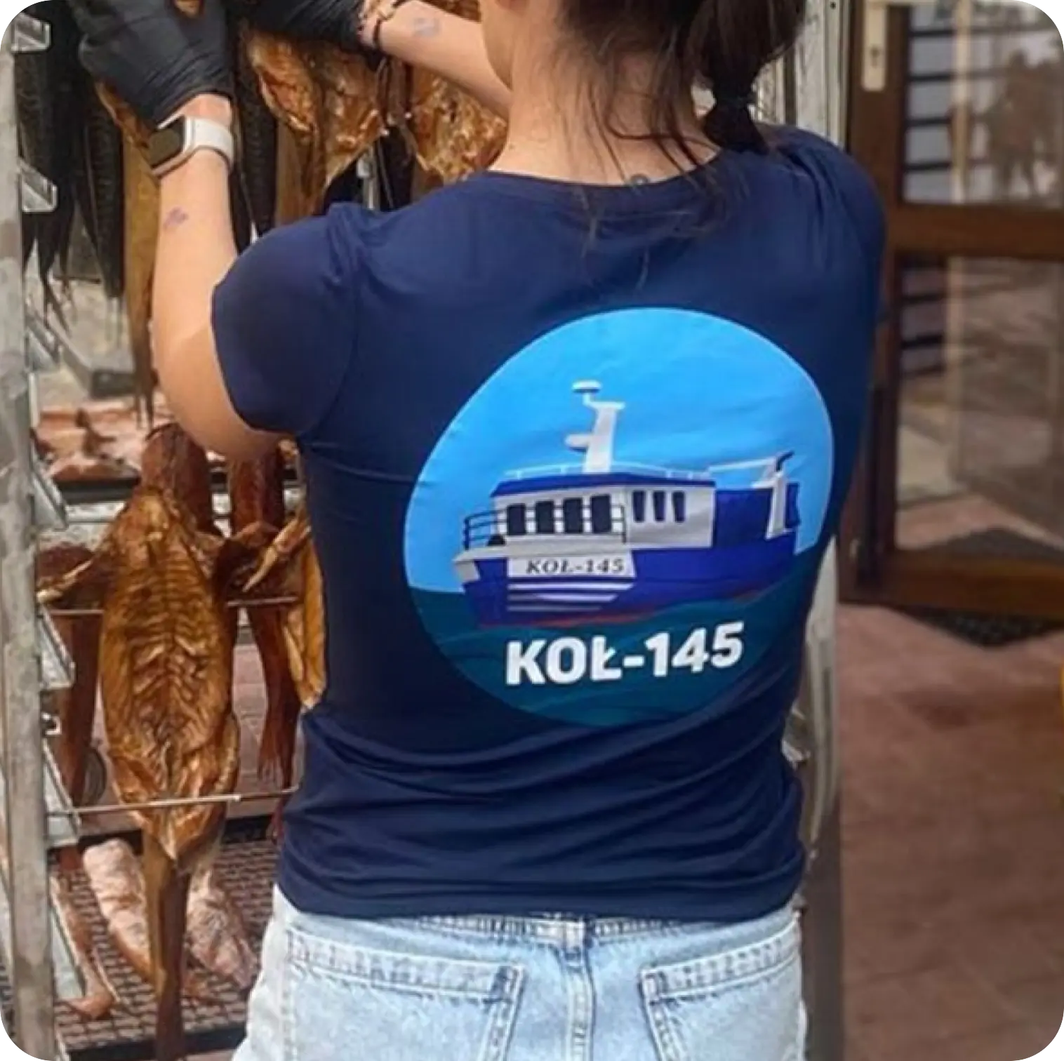Koszulki firmowe dla wędzarni ryb