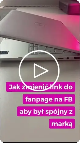 Link do fanpage'a — realizacja edycji wideo